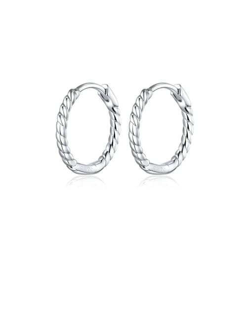 Minimalist Silver Hoop Earrings